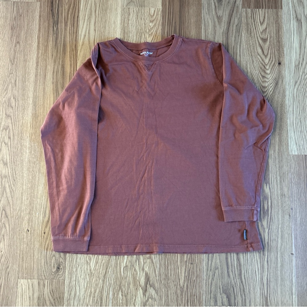 Woolrich Women's Brick Red Long Sleeve Shirt